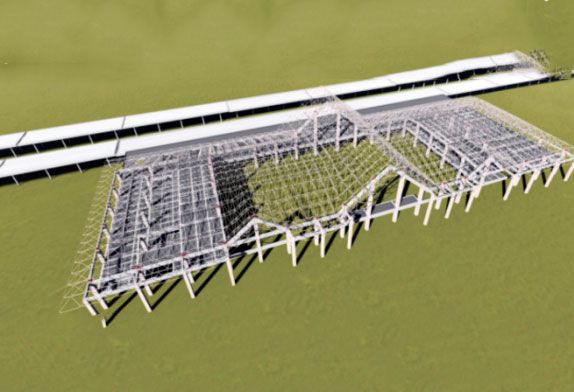 railway station roof design