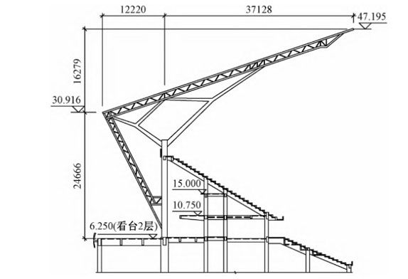 Steel-Supported Sports Venue