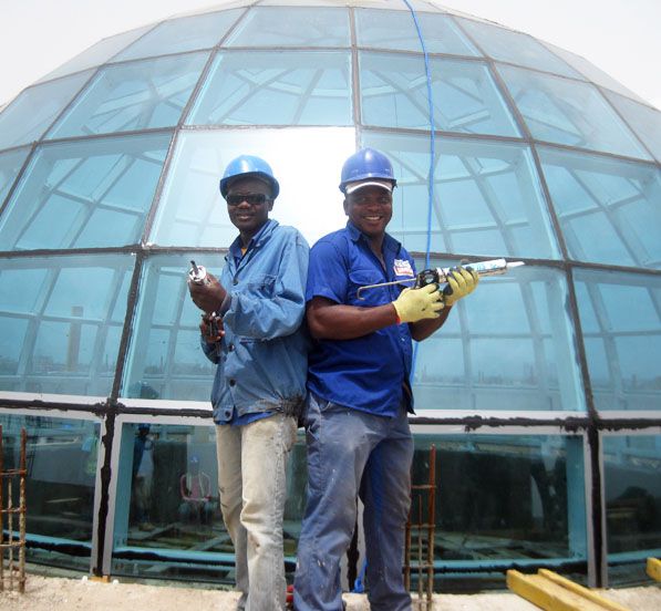 The Steel Structure Glass Dome Roof of Togo's Presidential Palace-LF-BJMB
